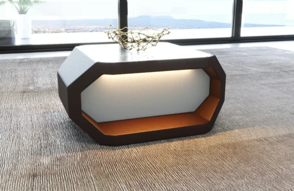 Büffelleder Couchtisch Aurora – Bild 2