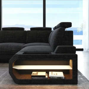 Webstoff Ecksofa Aurora L-Form M