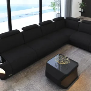 Webstoff Ecksofa Aurora L-Form M