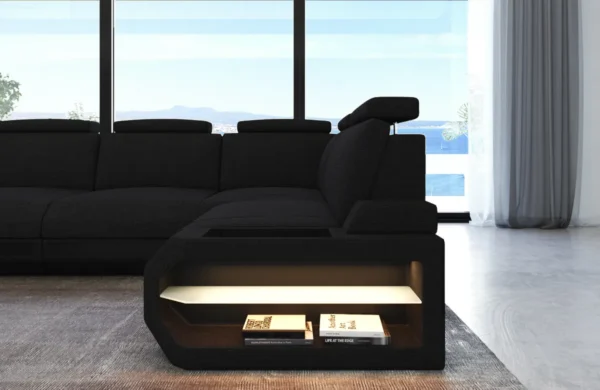 Webstoff Ecksofa Aurora L-Form M – Bild 9