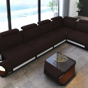 Webstoff Ecksofa Aurora L-Form M