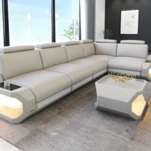 Kunstleder Ecksofa Aurora L-Form M