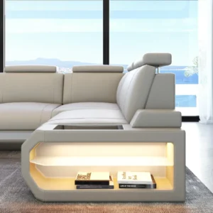 Kunstleder Ecksofa Aurora L-Form M