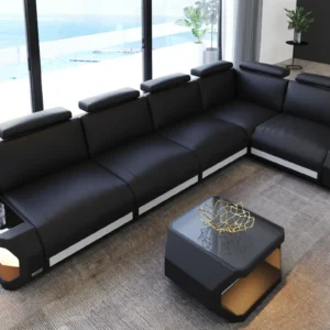 Kunstleder Ecksofa Aurora L-Form M