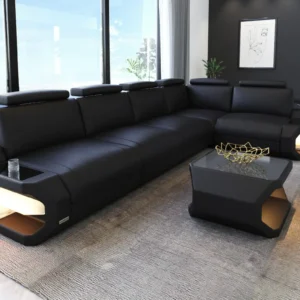 Kunstleder Ecksofa Aurora L-Form M