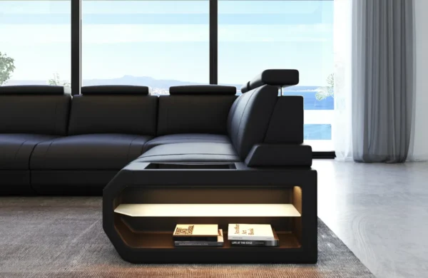 Kunstleder Ecksofa Aurora L-Form M – Bild 9