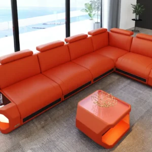 Kunstleder Ecksofa Aurora L-Form M