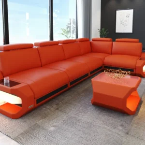 Kunstleder Ecksofa Aurora L-Form M