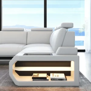Kunstleder Ecksofa Aurora L-Form M