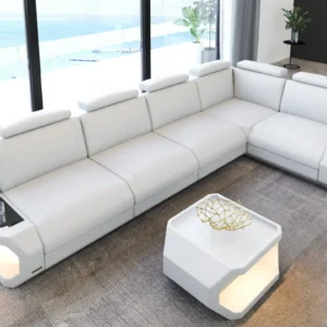 Kunstleder Ecksofa Aurora L-Form M