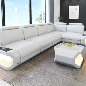 Kunstleder Ecksofa Aurora L-Form M