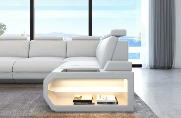 Kunstleder Ecksofa Aurora L-Form M – Bild 18