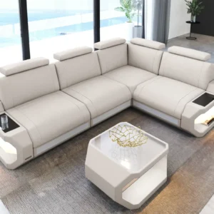 Wildlederoptik Ecksofa Aurora L-Form S
