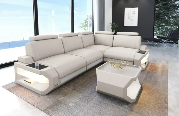 Wildlederoptik Ecksofa Aurora L-Form S – Bild 5