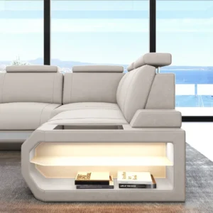 Wildlederoptik Ecksofa Aurora L-Form S