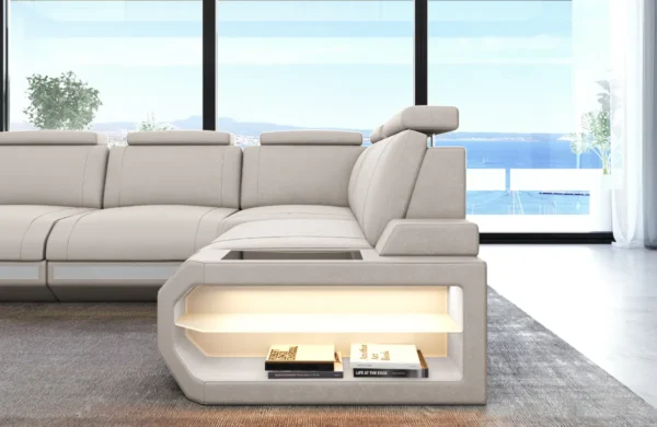 Wildlederoptik Ecksofa Aurora L-Form S – Bild 6