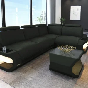 Wildlederoptik Ecksofa Aurora L-Form S