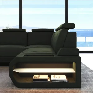 Wildlederoptik Ecksofa Aurora L-Form S