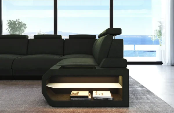Wildlederoptik Ecksofa Aurora L-Form S – Bild 3