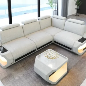 Webstoff Ecksofa Aurora L-Form S