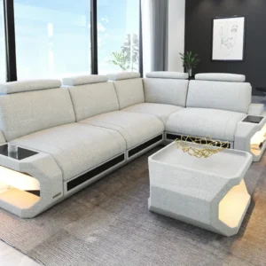 Webstoff Ecksofa Aurora L-Form S