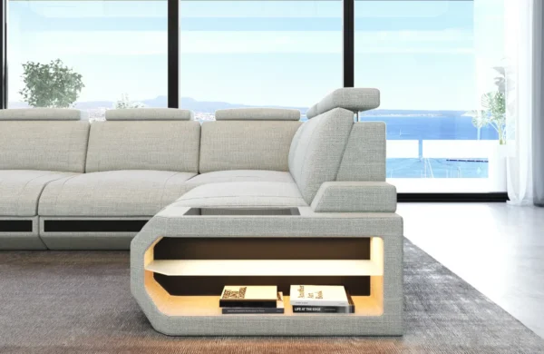 Webstoff Ecksofa Aurora L-Form S – Bild 3
