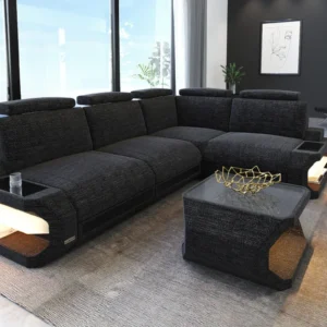 Webstoff Ecksofa Aurora L-Form S