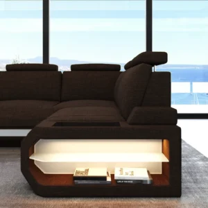 Webstoff Ecksofa Aurora L-Form S