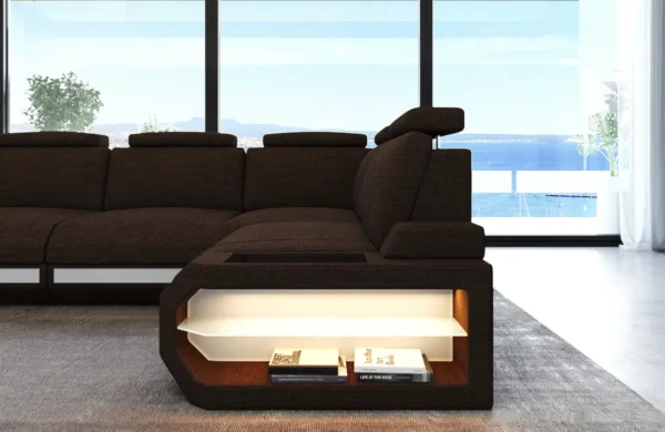 Webstoff Ecksofa Aurora L-Form S – Bild 6