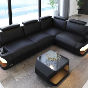 Kunstleder Ecksofa Aurora L-Form S