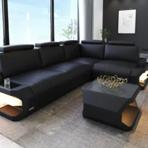 Kunstleder Ecksofa Aurora L-Form S