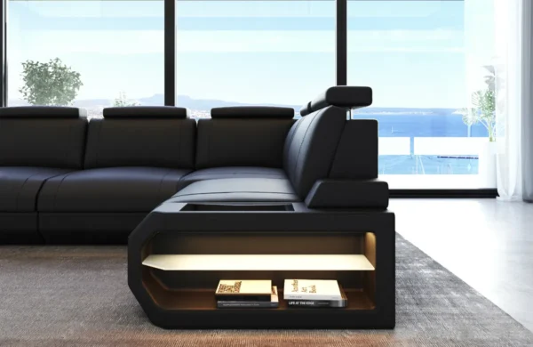 Kunstleder Ecksofa Aurora L-Form S – Bild 6