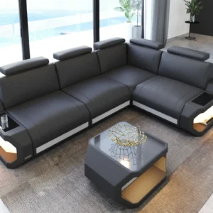 Kunstleder Ecksofa Aurora L-Form S