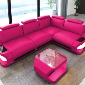 Kunstleder Ecksofa Aurora L-Form S