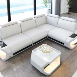 Kunstleder Ecksofa Aurora L-Form S