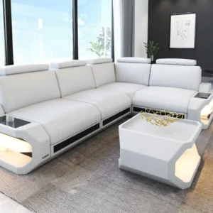 Kunstleder Ecksofa Aurora L-Form S