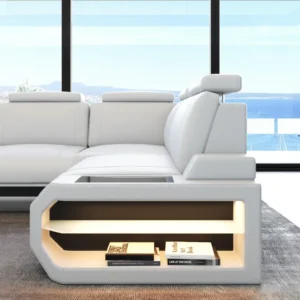 Kunstleder Ecksofa Aurora L-Form S