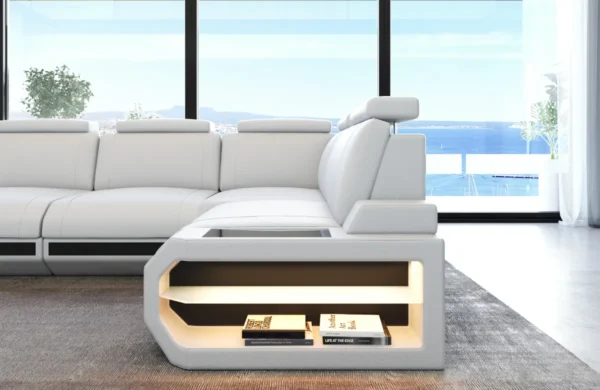 Kunstleder Ecksofa Aurora L-Form S – Bild 12