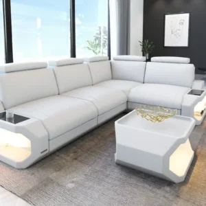 Kunstleder Ecksofa Aurora L-Form S