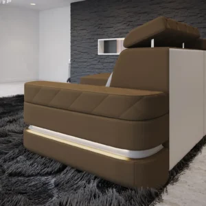 Mikrofaser Ecksofa Bellavita mit Ottomane L-Form S