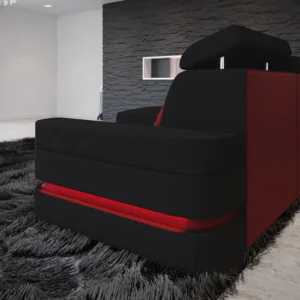 Mikrofaser Ecksofa Bellavita mit Ottomane L-Form S