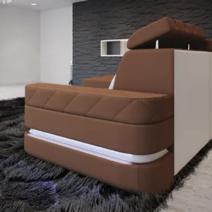 Mikrofaser Ecksofa Bellavita mit Ottomane L-Form S
