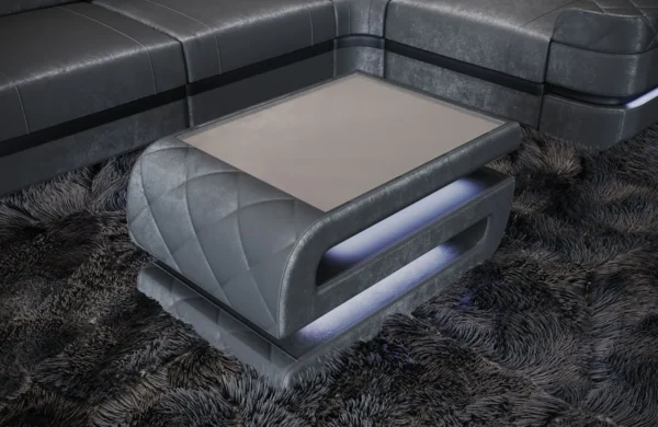 Samtstoff Couchtisch Bellavita – Bild 3