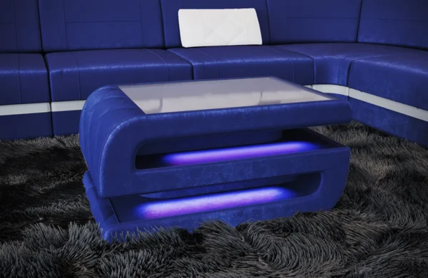 Samtstoff Couchtisch Bellavita – Bild 2