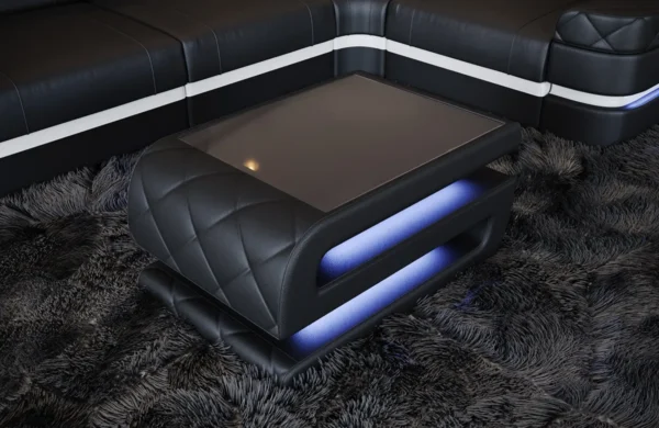 Echtleder Couchtisch Bellavita – Bild 3