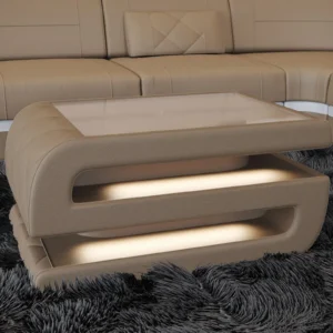 Echtleder Couchtisch Bellavita