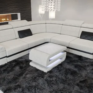 Webstoff Ecksofa Bellavita L-Form (Symmetrisch) M Mini