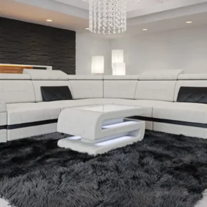 Webstoff Ecksofa Bellavita L-Form (Symmetrisch) M Mini
