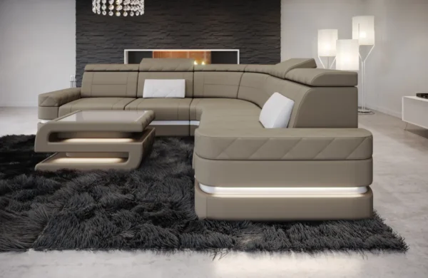 Mikrofaser Ecksofa Bellavita L-Form (Symmetrisch) M – Bild 14