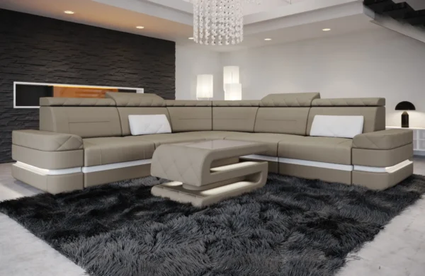 Mikrofaser Ecksofa Bellavita L-Form (Symmetrisch) M – Bild 15